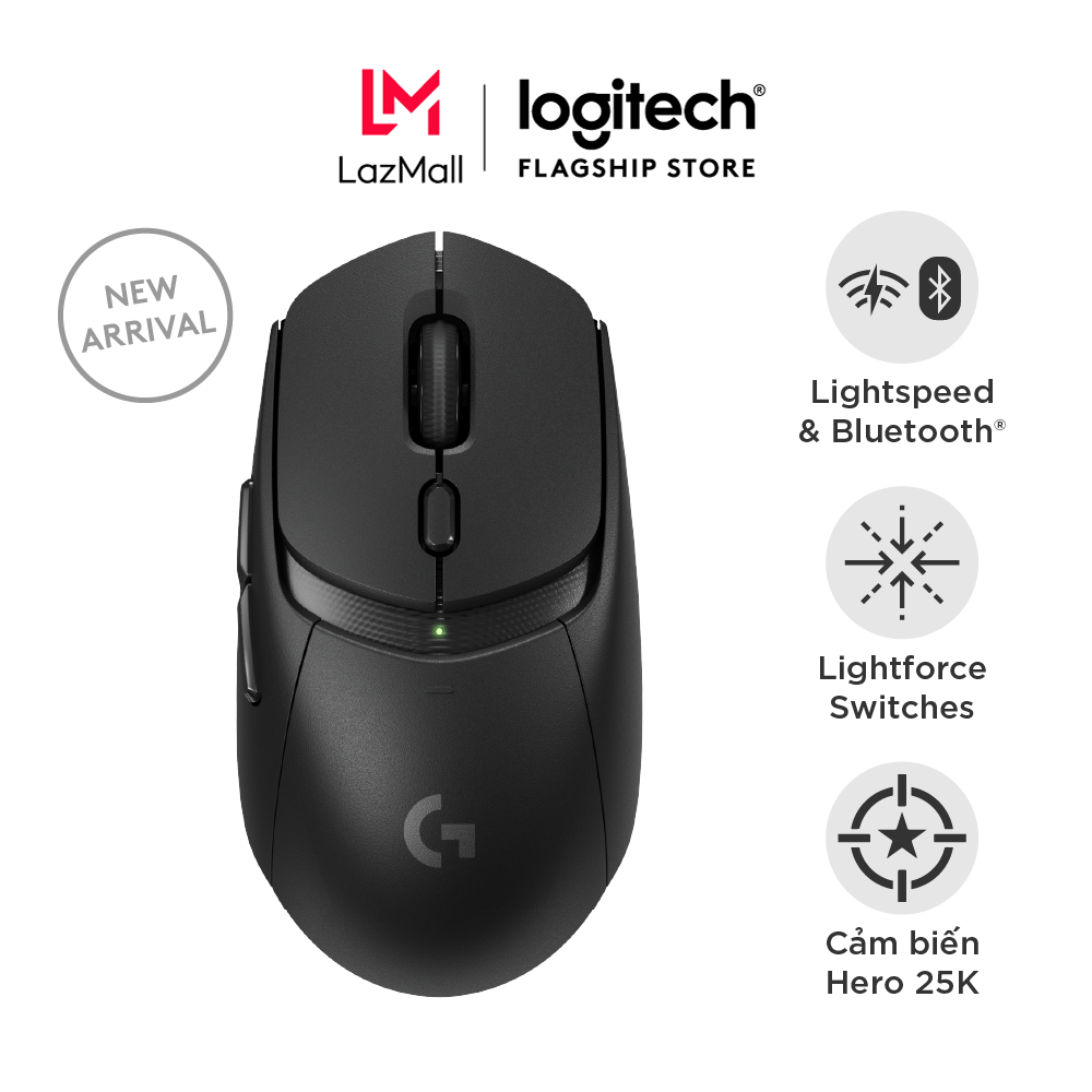 Chuột gaming không dây Logitech G309 LIGHTSPEED - Switch LIGHTFORCE HERO 25K Pin hơn 300h 6 nút lập