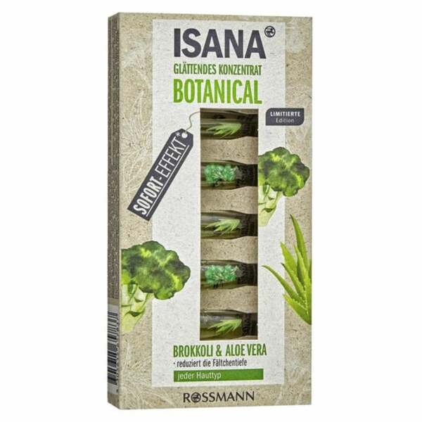 Tinh Chất Mờ Nếp Nhăn Tái Tạo Da Isana Botanical Chiết Xuất Từ Bông Cải Và Lô Hội (5X2Ml)