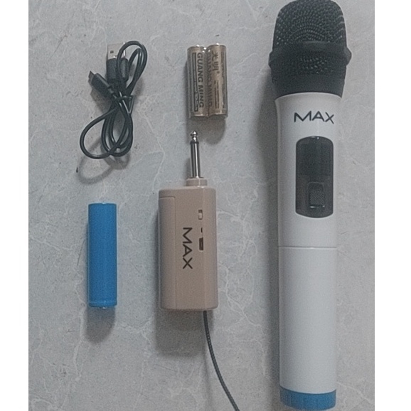 Micro Karaoke không dây V12+V10 cho loa kéo Daile / Aige / Zansong / Shuae V12 có màn hình LCD