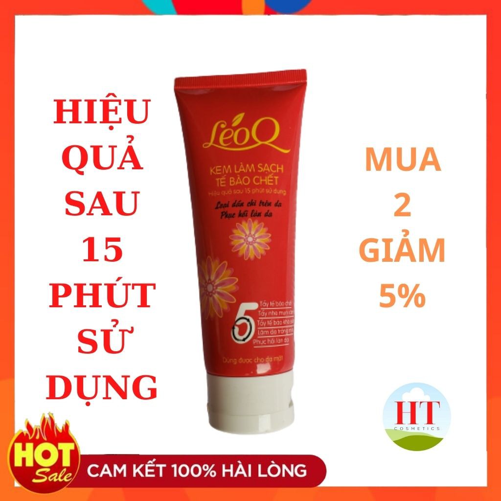 Kem Làm Sạch Tế Bào Chết Leoq Tẩy Tế Bào Da Chết Làm Sach Da Ngừa Viêm Chân Lông Làm Da Trắng Mịn Phục Hồi Làn Da