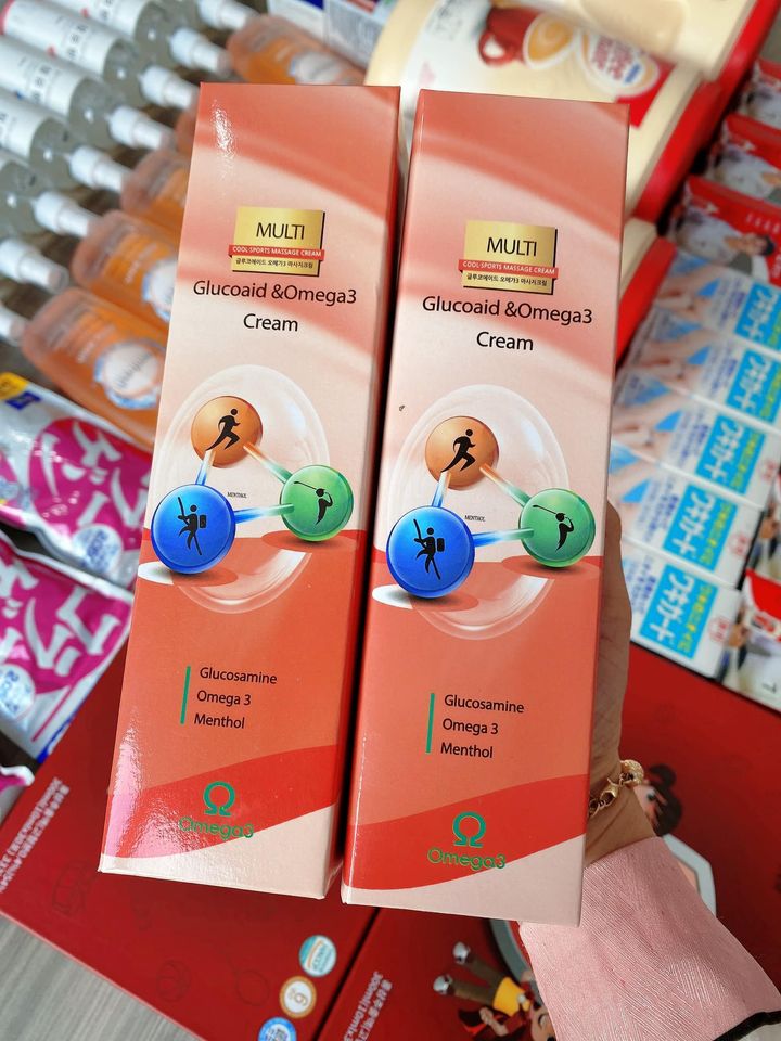 Dầu Lạnh Đỏ/Xanh Xoa Bóp Glucosamine Omega 3 Hàn Quốc 150ml - dầu xoa bóp Hàn Quốc - Dầu lạnh Hàn Quốc - Dầu massage