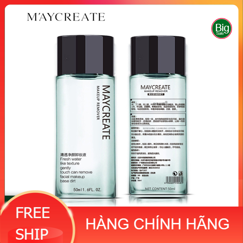 Nước Tẩy Trang 💖Freeship💖 Nước Tẩy Trang Maycreate Makeup Remover 50Ml [ Hoa Việt Shop ]