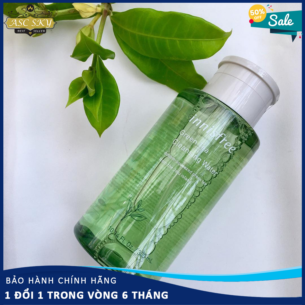 [Hàng Hot] Nước Tẩy Trang Trà Xanh Innisfree Green Tea Cleansing Water 300Ml Nước Tẩy Trang Cho Da Dầu Mụn Phù Hợp Với Các Loại Da Kể Cả Da Nhạy Cảm Mẫn Cảm.