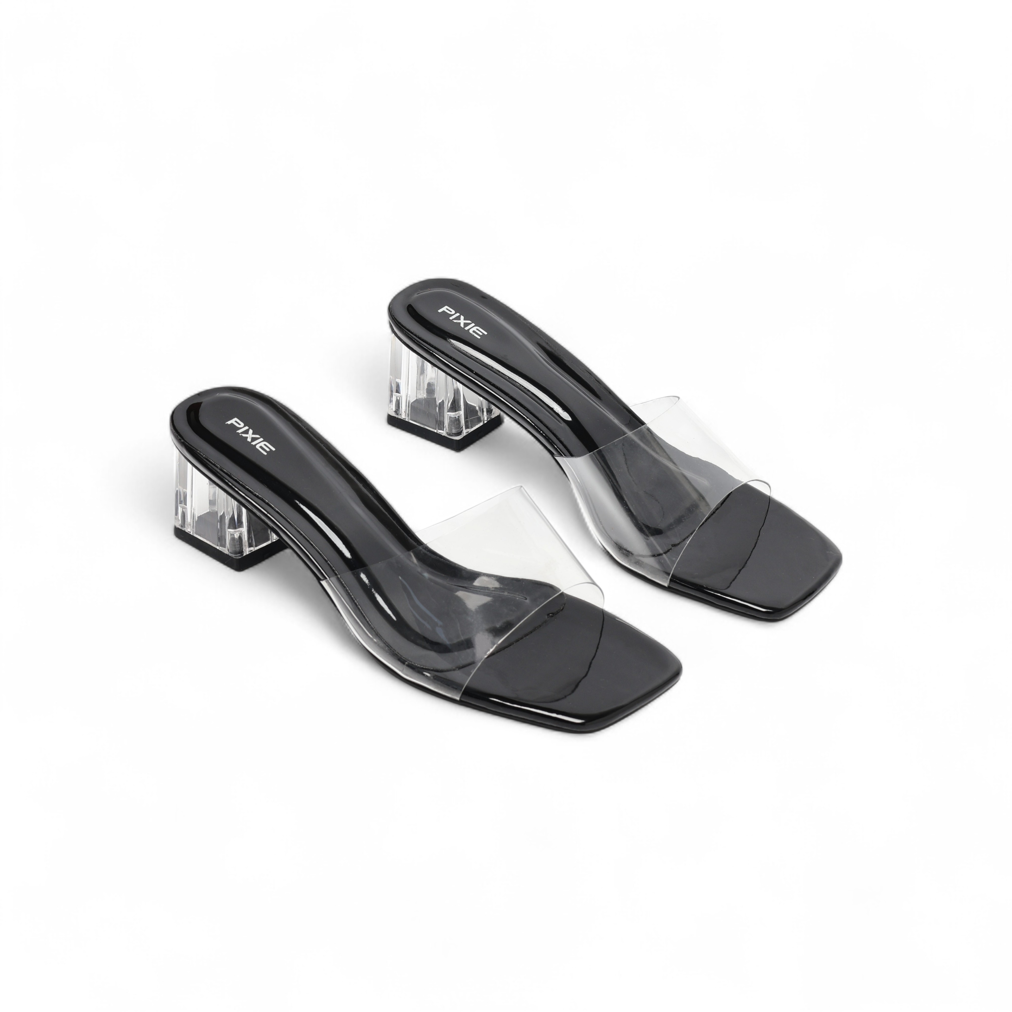 Guốc Cao Gót 5cm Quai Trong Pixie E206