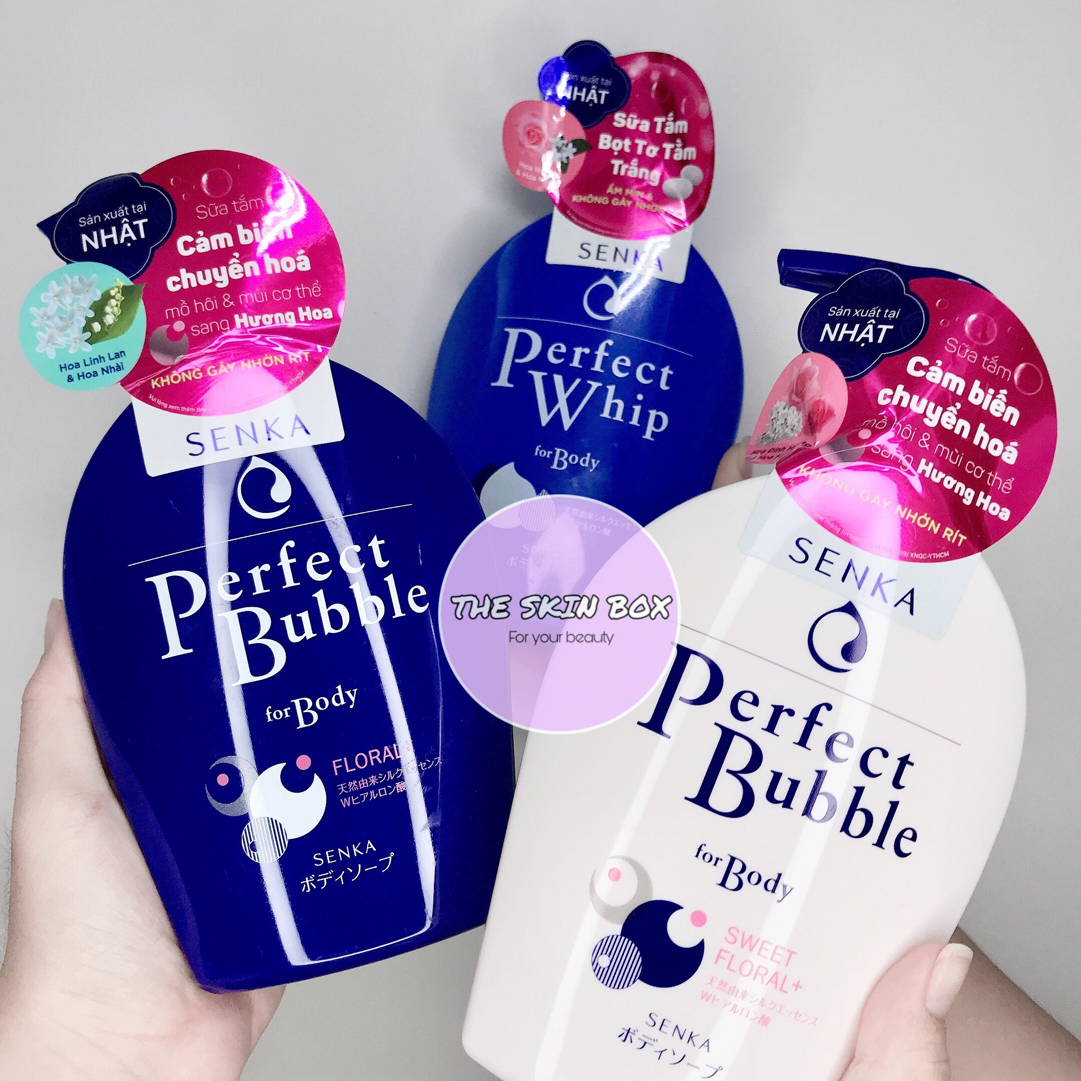 Sữa Tắm Shiseido Senka Perfect Bubble + Perfect Whip 500Ml