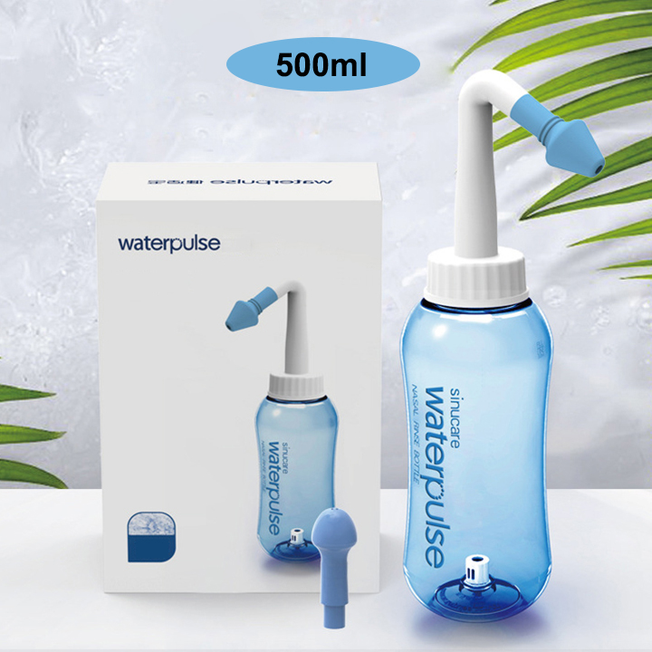 Bình Rửa Mũi Waterpulse Loại 500ml và 300ml. Bình Xịt Rửa Mũi. Vệ Sinh Viêm Mũi Viêm Xoang.