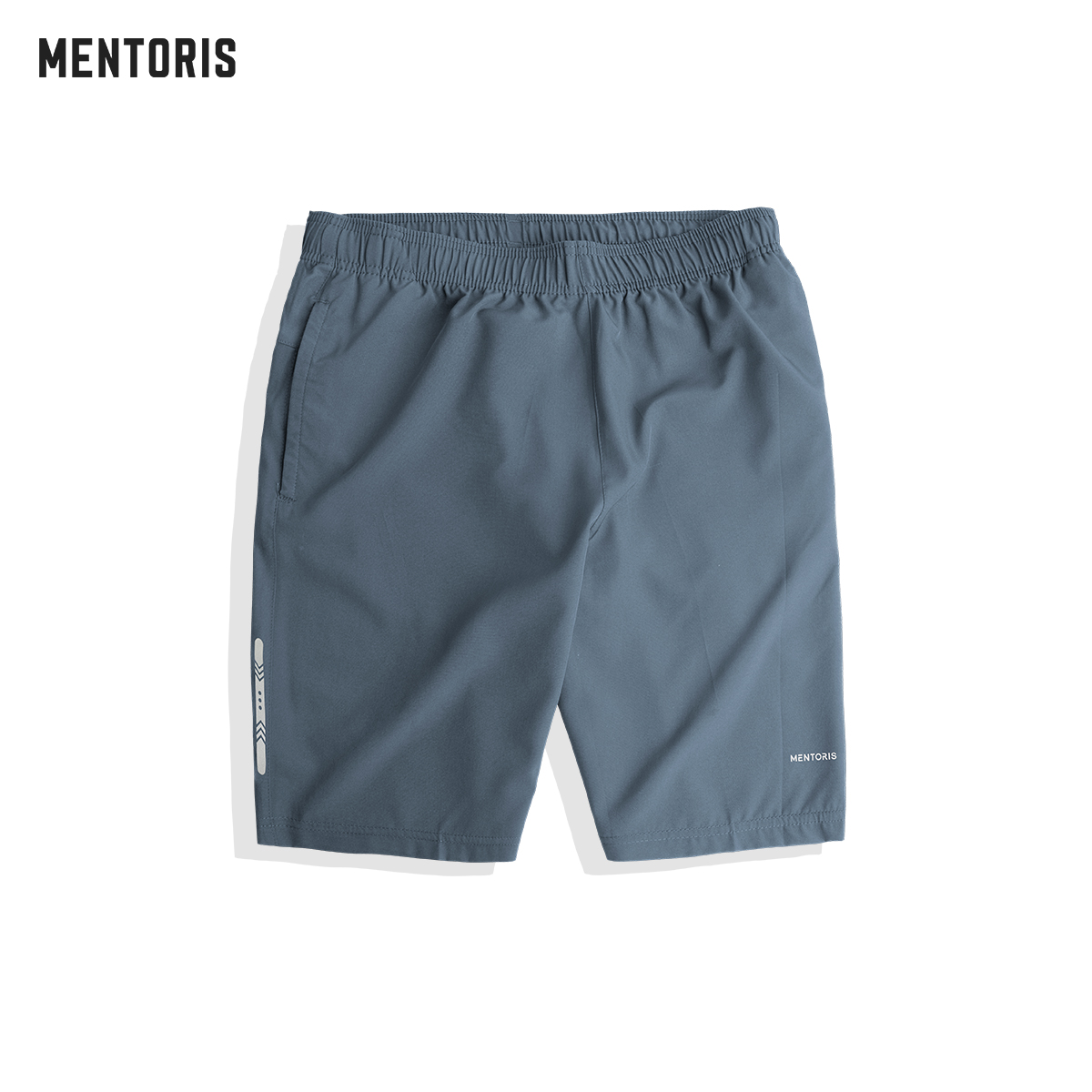 Quần short nam trơn MENTORIS chất gió cao cấp mềm mịn cạp chun co giãn 4 chiều MSR01
