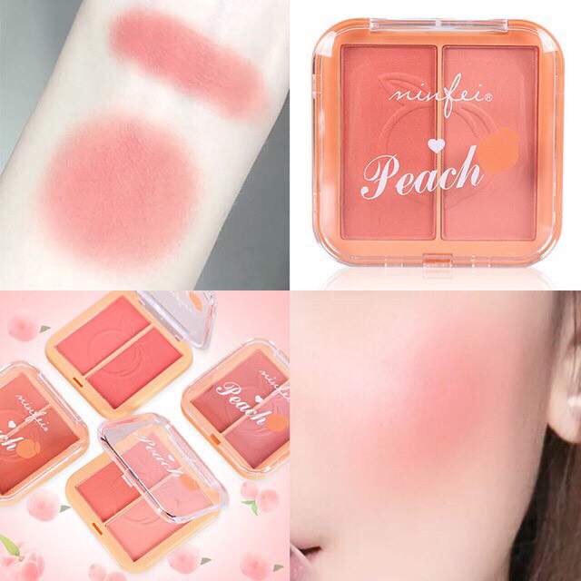 Phấn Má Hồng 2 Ngăn Minfei Peach Hàng Nội Địa Trung