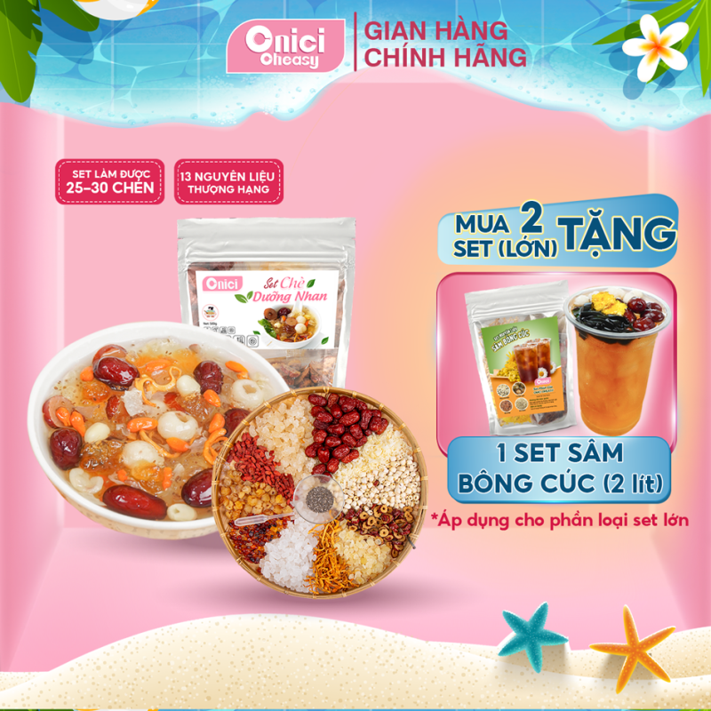 Set CHÈ TUYẾT YẾN DƯỠNG NHAN 500gr nấu 30 chén Bếp Của Mẹ Onici