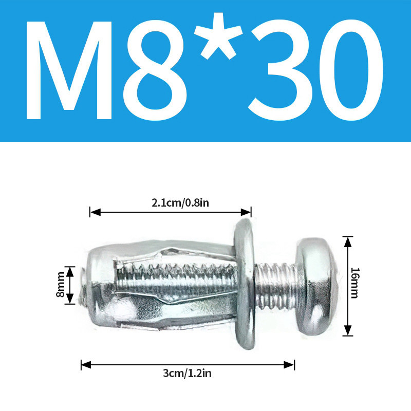 Đai ốc cánh hoa M4-M8 thép mạ M4M5M6M8