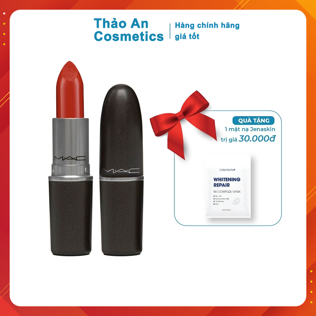 Son Thỏi MAC Matte Lipstick Powder Kiss Thỏi Son Nhung Lì lâu Trôi Chính Hãng 3g