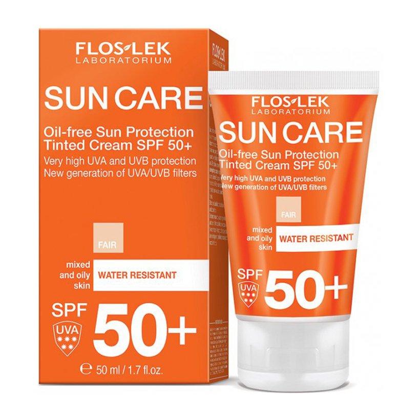 Floslek Kem Chống Nắng Bảo Vệ Da Không Dầu Oil - Free Sun Protection Tinted Cream Spf50+ 50Ml