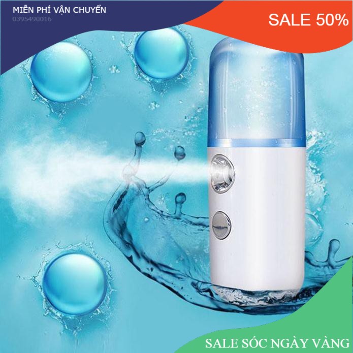 Máy phun sương tạo độ ẩm bình xịt khoáng nano xông chăm sóc cho da mặt cầm tay mini