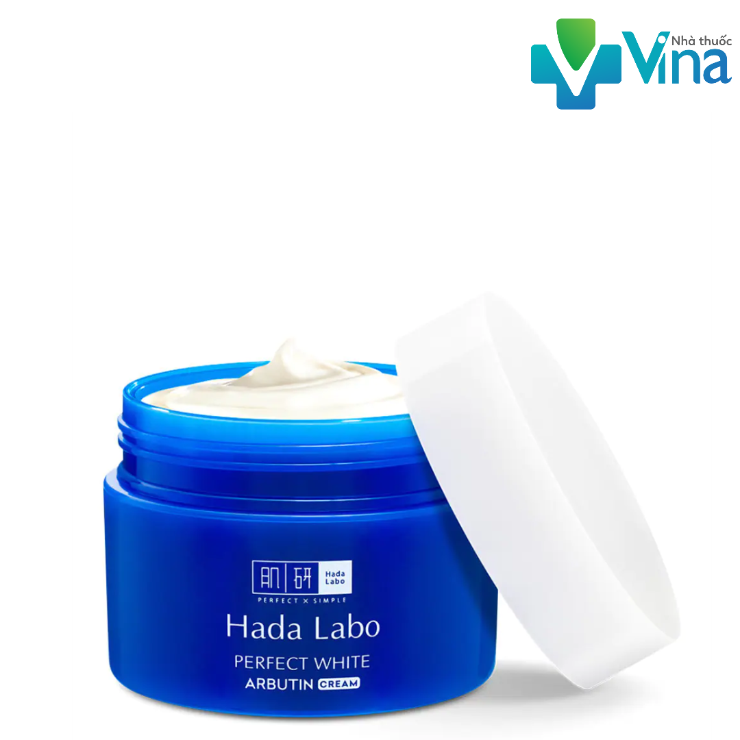 [HCM]Kem dưỡng trắng mượt vượt trội Hada Labo Perfect White Arbutin Cream 50g
