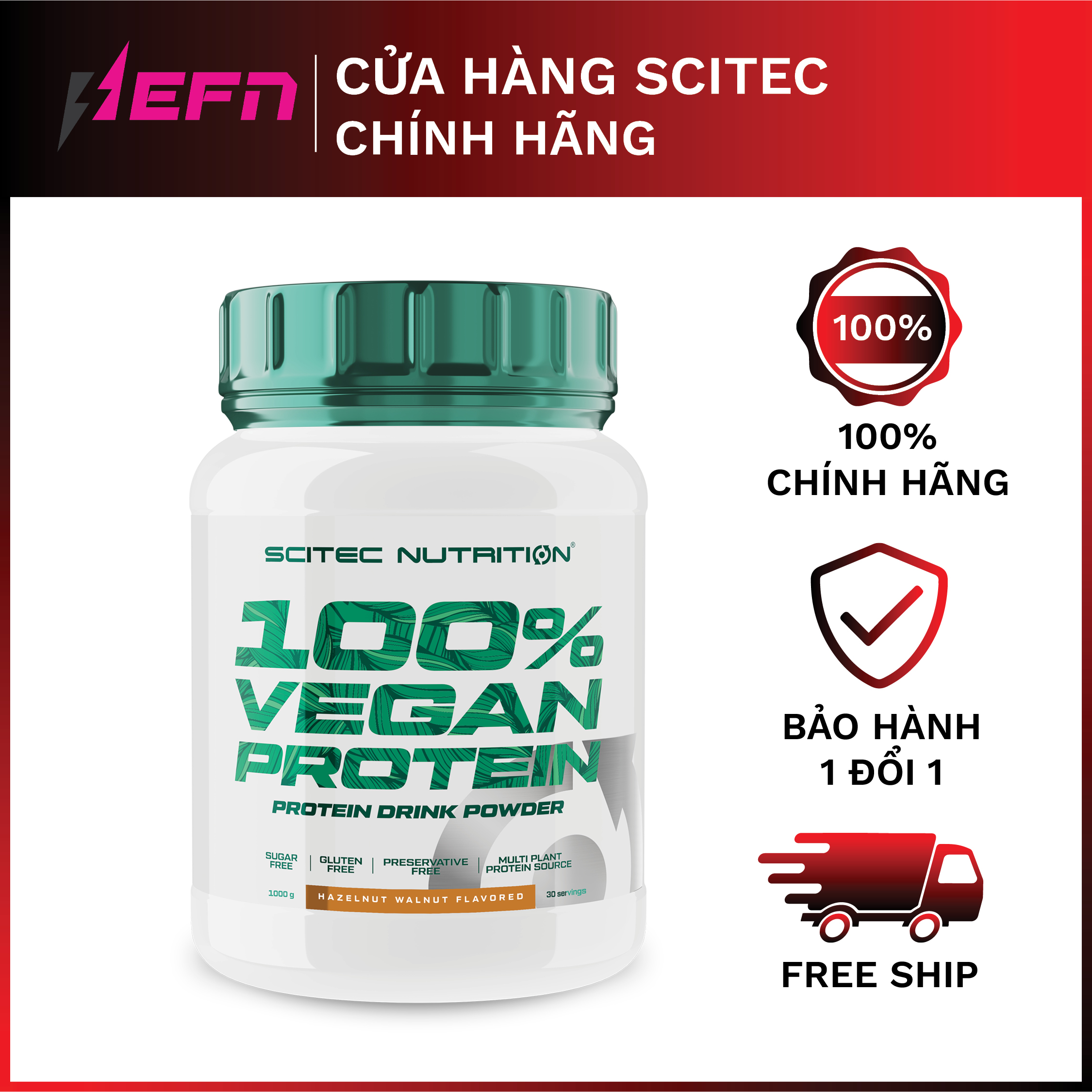 PROTEIN THUẦN CHAY Vegan Protein 1000G Scitec Nutrition