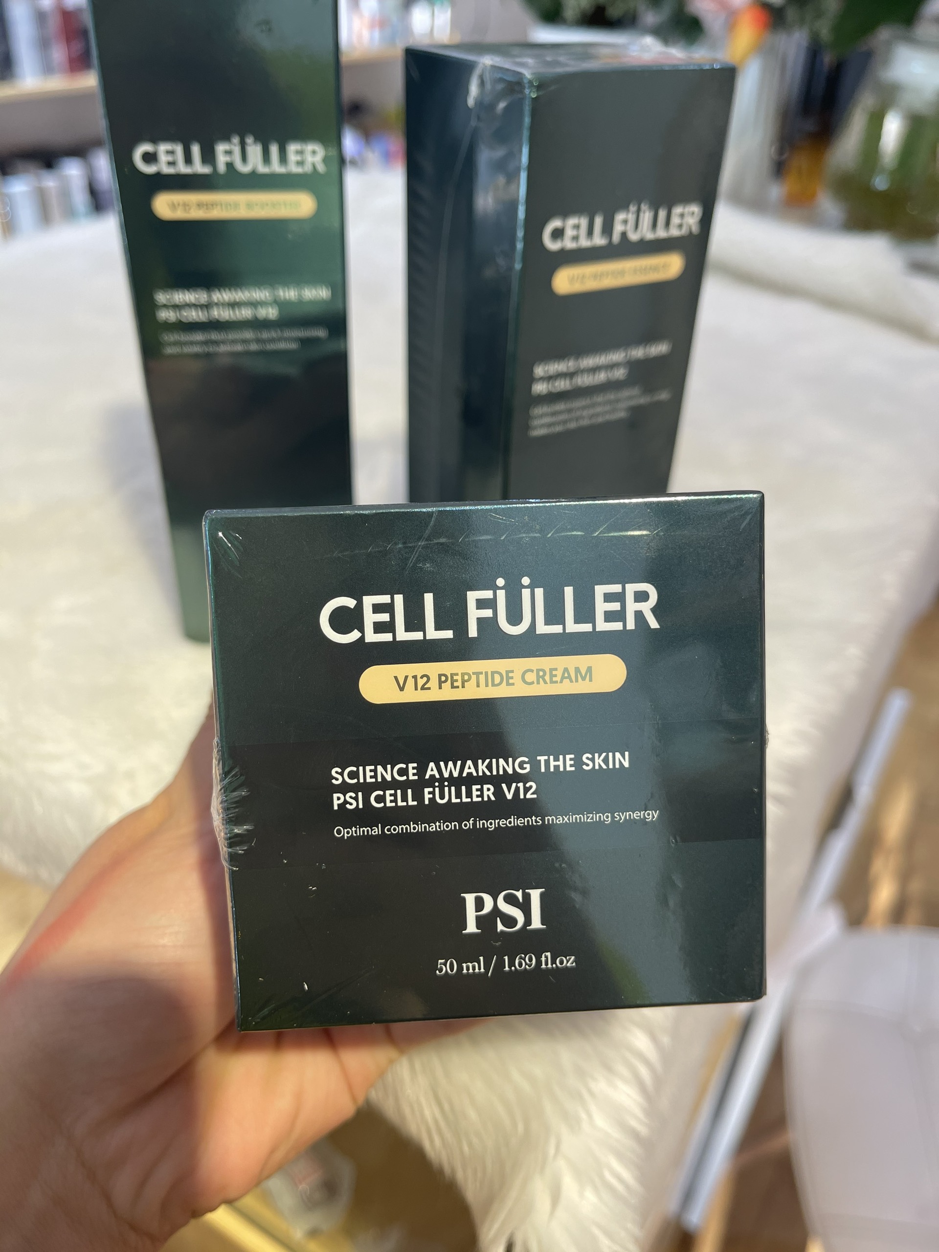 Kem Dưỡng Cải Thiện Nếp Nhăn Trắng Da Psi V12 Peptide Cream Cell Fuller Làm Đầy Tế Bào Pion - Tech