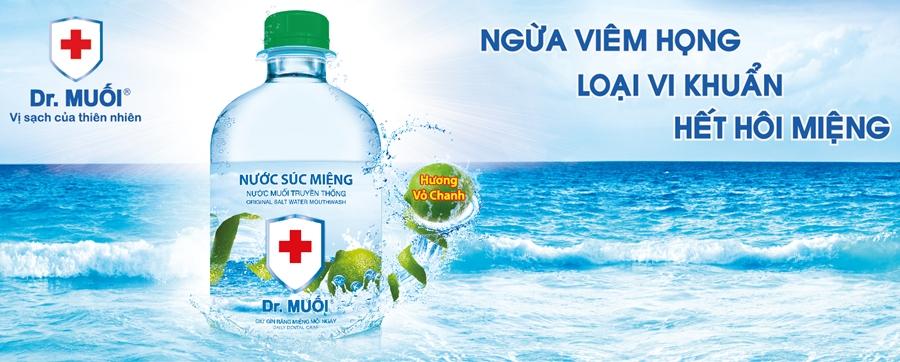 Nước súc miệng Dr. Muối hương vỏ chanh (500ml)