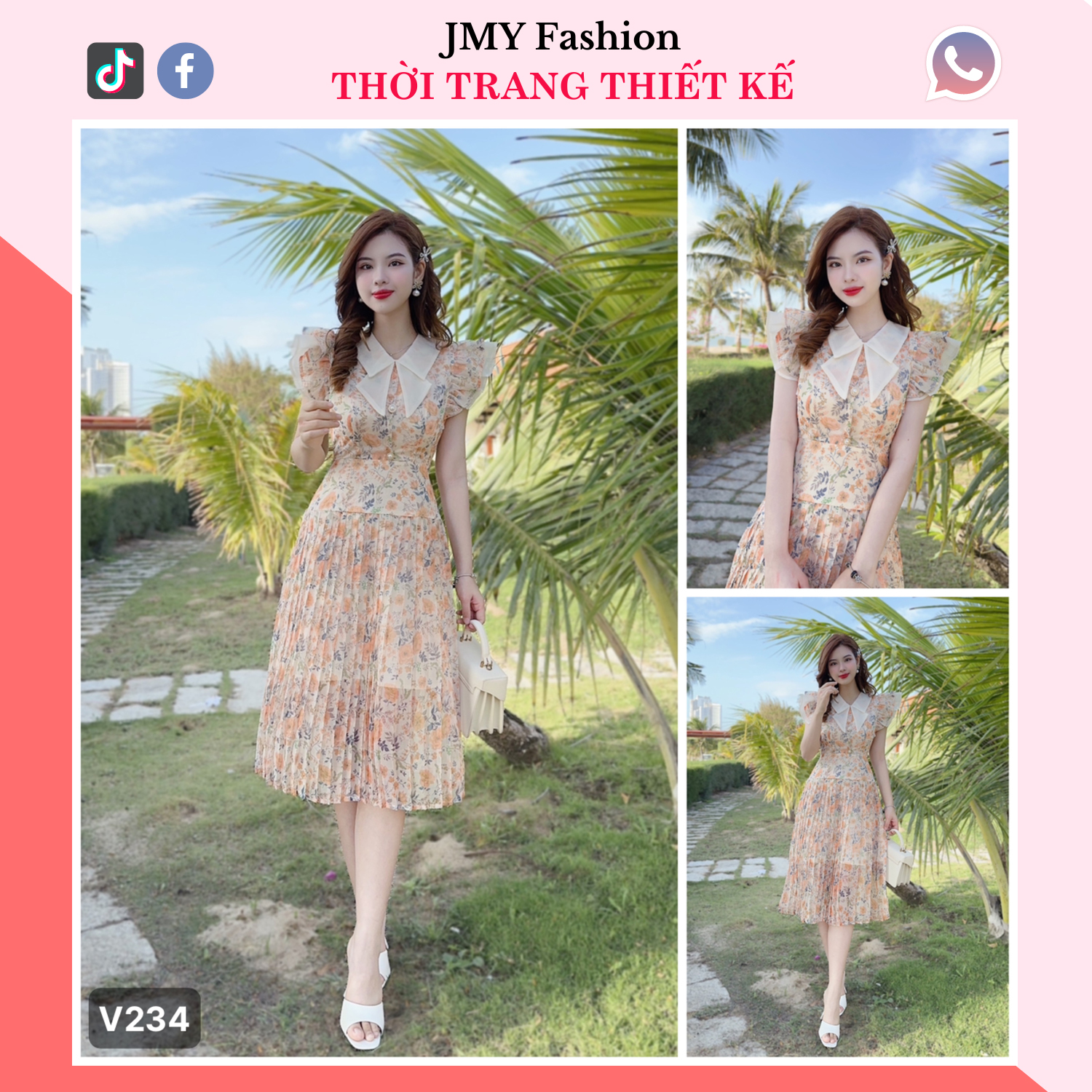 Đầm hoa nhí | đầm vintage - CHIC Thời trang thiết kế
