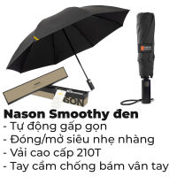 Ô dù đi mưa tự động thông minh 2 chiều NASON SMOOTHY - Đóng mở siêu nhẹ - Khung nan sợi thủy tinh chống gỉ bền bỉ hiệu quả