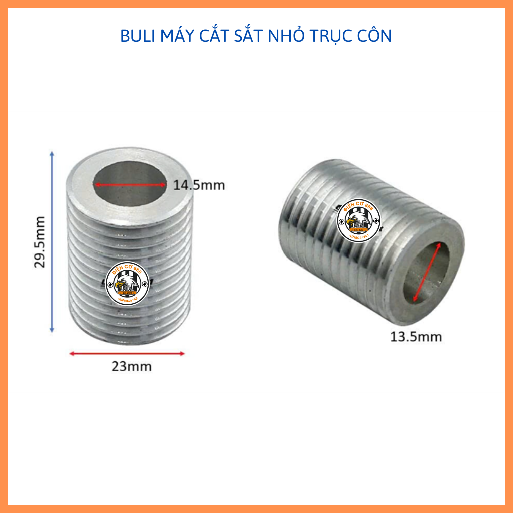 Buli máy cắt sắt dây curoa loại CÔN hoặc RÃNH
