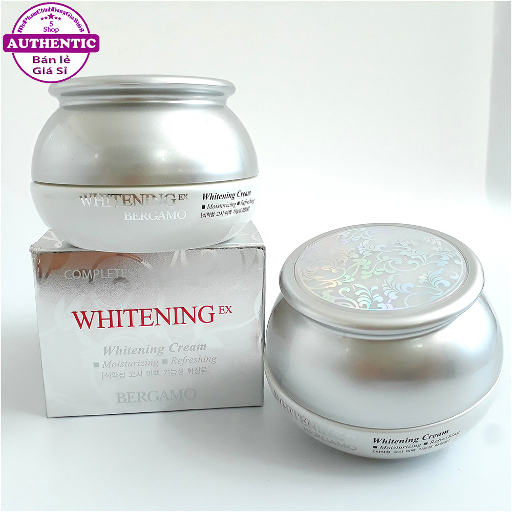 Kem Bergamo Whitening Dưỡng Trắng Căng Mịn Da 50G Korea