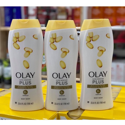 [Hcm][Mẫu Mới] Set 3 Chai Sữa Tắm Dưỡng Thể Olay Ultra Moisture Body Wash 3×700Ml - Hàng Chuẩn