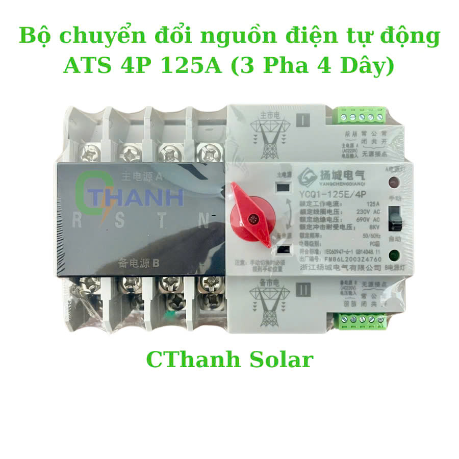 Bộ Chuyển Nguồn Tự Động ATS 3 Pha 125A