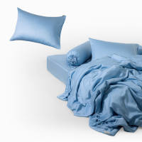 Bộ Chăn Ga Gối 5 Món Gòn Bedding Lụa Lyocell 60s Màu Trơn 1m6x2m - 1m8x2m (Dành cho nệm 10-20cm)