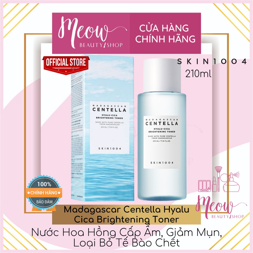 [HCM]Skin1004 - Nước Hoa Hồng Cấp Ẩm Giảm Mụn Loại Bỏ Tế Bào Chết Madagascar Centella Hyalu Cica Brightening Toner (210ml)