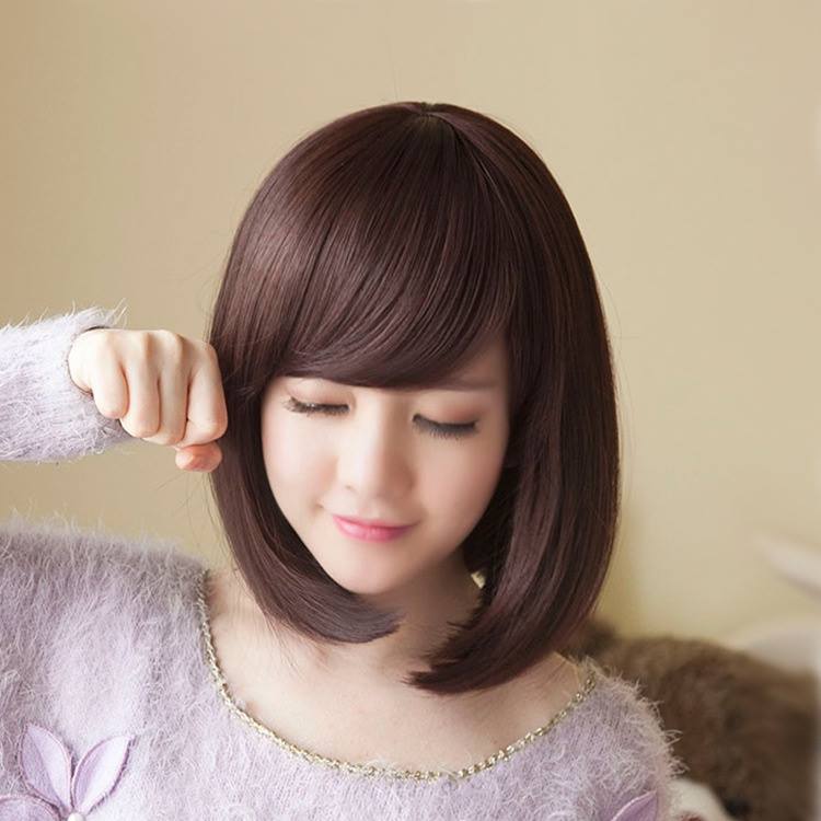 [HCM]Tóc giả nữ Hàn Quốc + Tặng kèm lưới T12