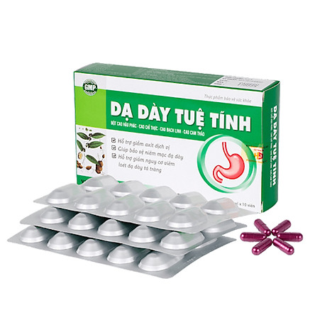 [Hcm]Dạ Dày Tuệ Tĩnh [Hộp 30 Viên] - Bảo Vệ Giảm Đau Viêm Loét Dạ Dày Hỗ Trợ Trào Ngược Thực Quản Dạ Dày