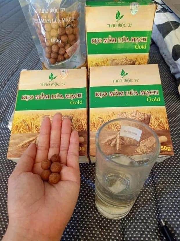 Kẹo mầm lúa mạch Gold Thảo Mộc 37