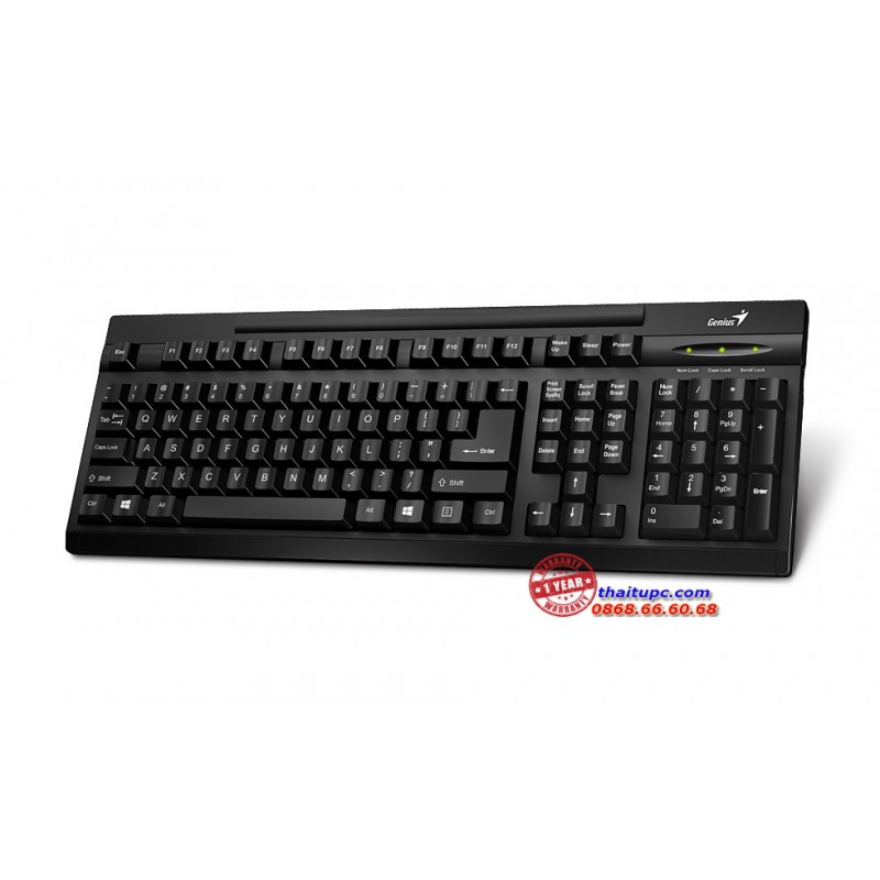 Bàn phím có dây smart key Genius KB100 USB