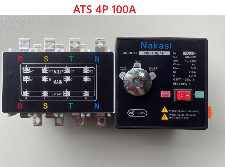 Chuyển nguồn tự động ATS 4P -125A - Chuyển nguồn ATS 3 PHA 125A 160A