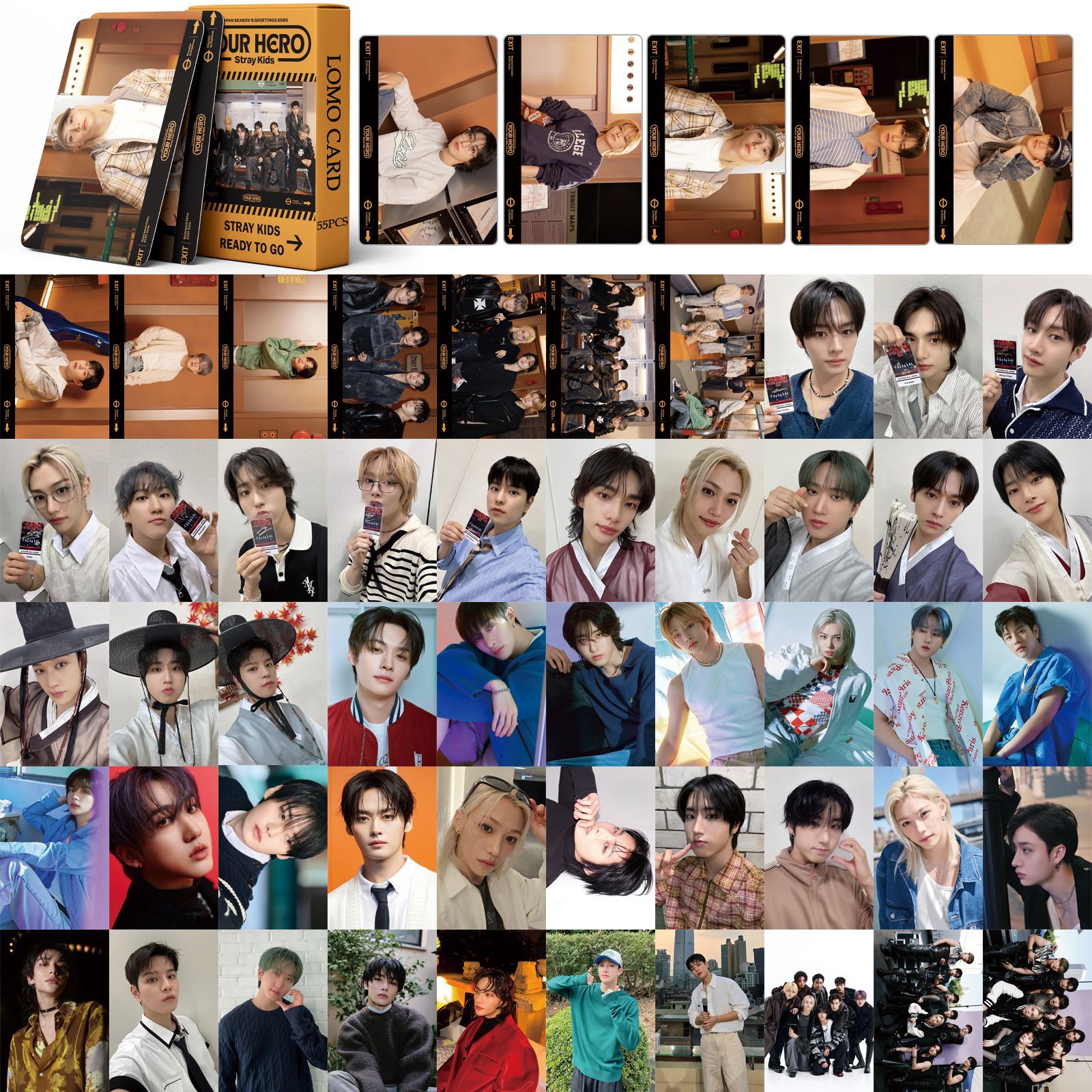 Set 55 lomo card Stray Kids - Japan Seansons Greetings 2025