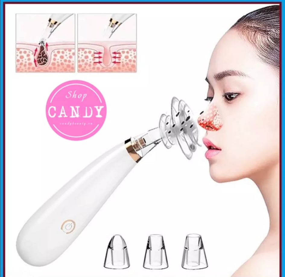 [HCM]Máy hút mụn đầu đen Black Head Detector + tặng kèm 3 đầu hút