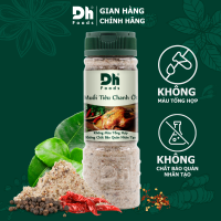 Bộ Muối Chấm Tây Ninh Dh Foods hũ lớn 120/110gr - Muối Tôm Muối Ớt Muối Tiêu Muối Sấy - Dùng Chấm hoa quả Ướp thịt cá và Gia Vị Nấu Ăn