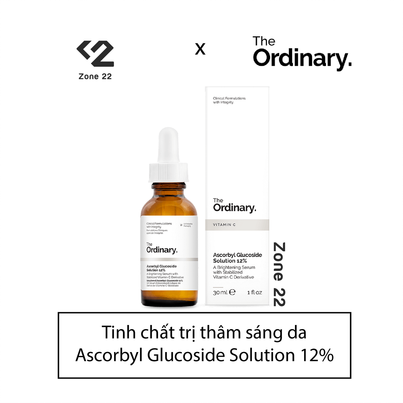 [Hcm][Zone 22] Serum The Ordinary Ascorbyl Glucoside Solution 12%