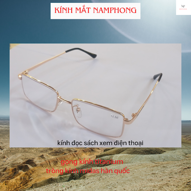 Kính lão thị viễn thị titanium Nhật bản cao cấp đủ số từ +0.75 đến +4.00