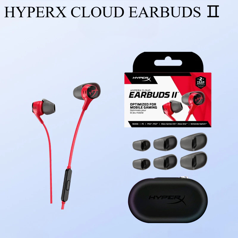 Tai nghe chơi game HyperX Cloud Earbud 2-Hàng chính hãng (Màu EARBUDS II ĐỎ 2)