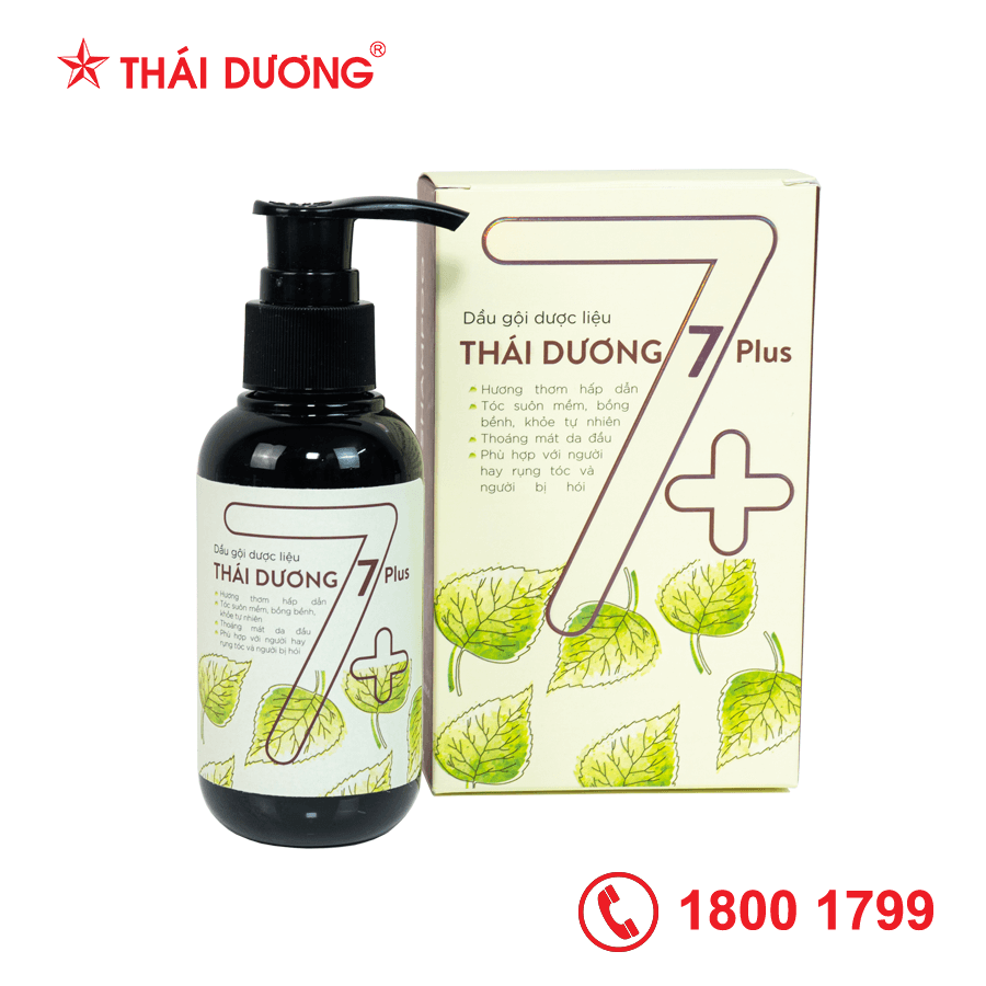 [Hcm]Dầu Gội Dược Liệu Thái Dương 7 Plus 100Ml - Giảm Gàu Ngứa Và Mọc Tóc