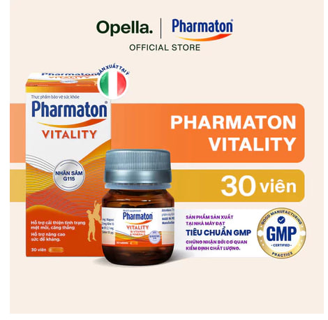 Thực phẩm bảo vệ sức khoẻ Pharmaton Vitality (Hộp 30 viên)