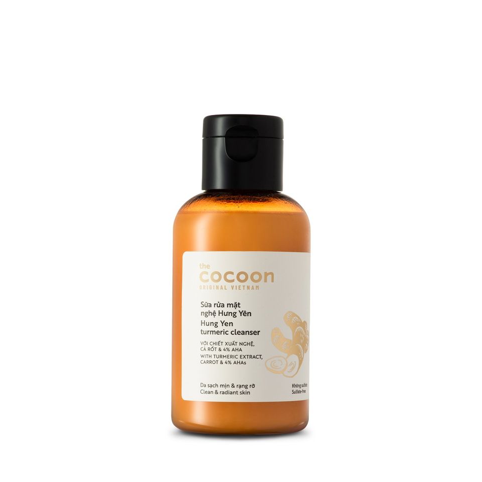 Sữa rửa mặt nghệ Hưng Yên cocoon 140ml sáng mịn da thành phần từ thiên nhiên