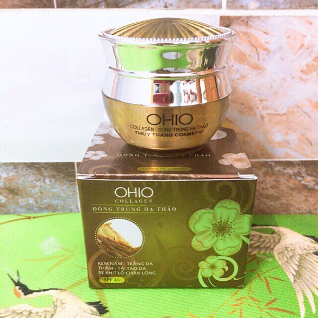 [HCM]Kem Nám OHIO Đông Trùng Hạ Thảo-Colagen 20g