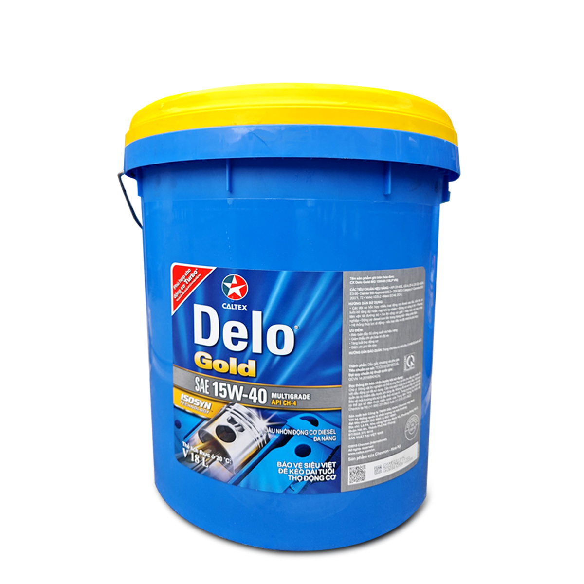 Caltex Delo Gold Ultra 15W-40 - Dầu nhớt động cơ Diesel Xe tải (Can 18L/25L)