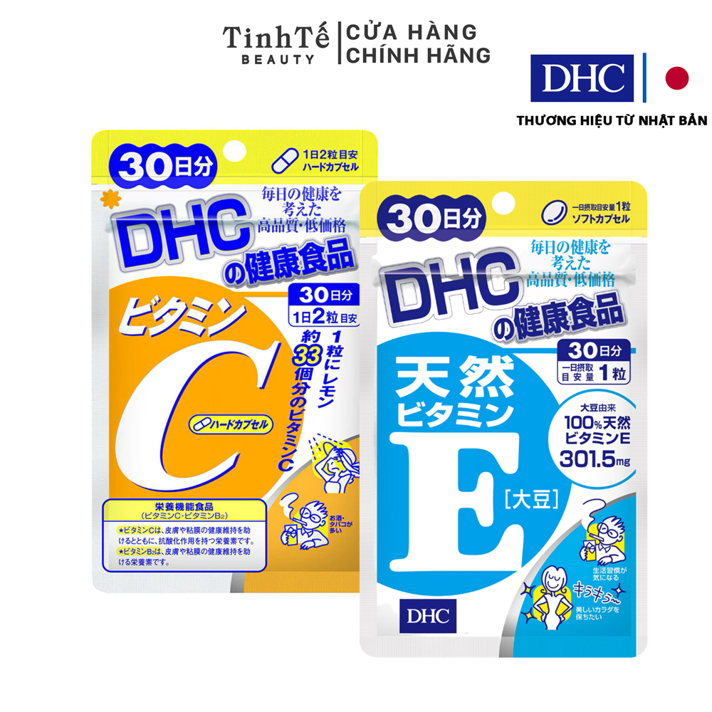 Combo Viên Uống Dhc Trắng Hồng Và Mịn Màng 30 Ngày (Vitamine & Vitaminc)