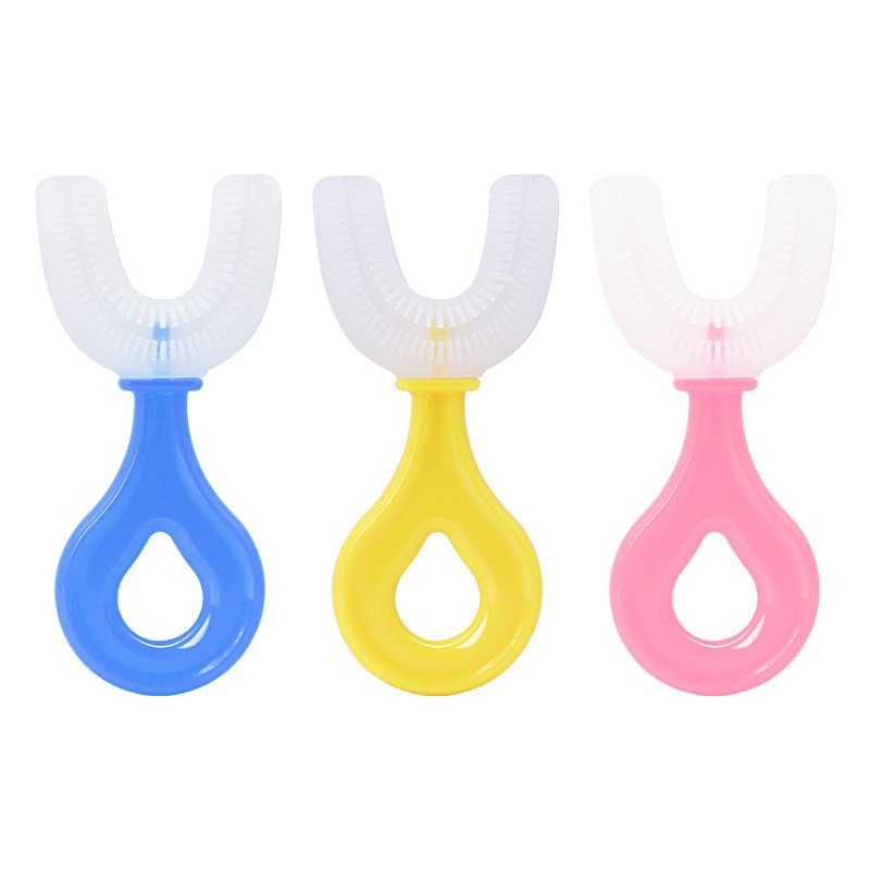 Giá Siêu Ưu Đãi - Bàn Chải Đánh Răng Thông Minh Hình Chữ U Chất Liệu Silicon Rất Phù Hợp Cho Những Bé Độ Tuổi 2 - 5 Tuổi