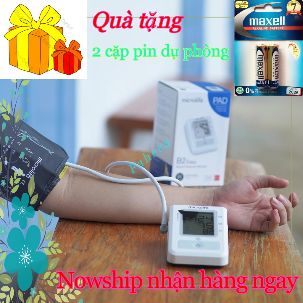 [Hcm]Máy Đo Huyết Áp Điện Tử Bắp Tay Microlife B2 Easy Cao Cấp Thế Hệ 4G - Công Nghệ Thụy Sỹ - Hàng Chính Hãng