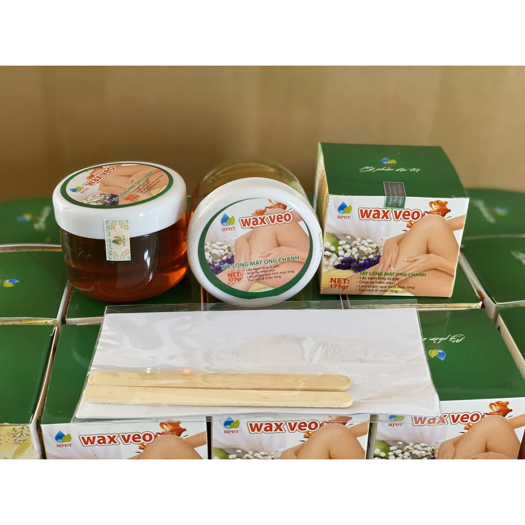 WAX LÔNG VEO Tẩy sạch MỌI VÙNG Lông + TẶNG kèm giấy wax và que gạt ( Kem tẩy lông Triệt lông Vĩnh viễn)