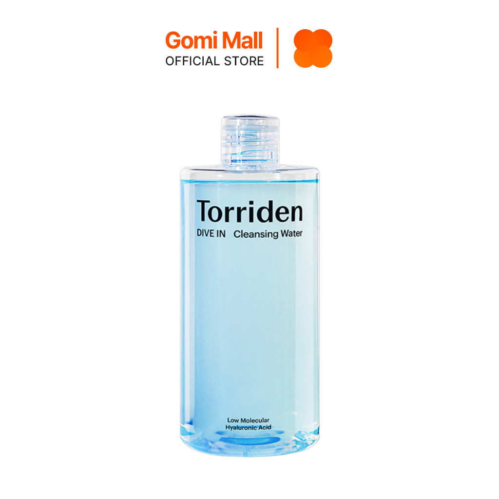 Nước tẩy trang Torriden DIVE IN Low Molecular Hyaluronic Acid Cleansing Water 400ml làm sạch &amp; dưỡng ẩm da Gomi Mall